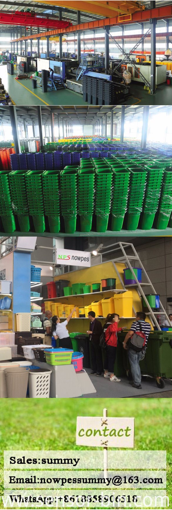240 Liter Durable HDPE Plastic Foot Pedal Wastebin